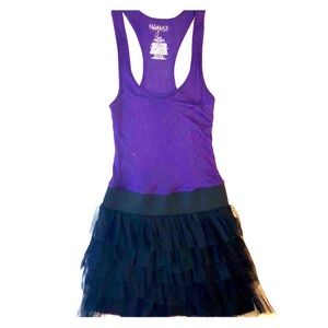 Girl’s Miley Cyrus x Max Azria Purple Tull Dress